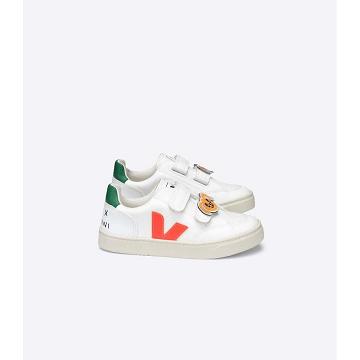 Veja V-12 CWL MINI-RODINI RABBIT Kids' Sneakers White | NZ 877ZUT